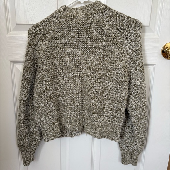 Universal Thread Marled Taupe Button-Up Chunky Knit Cardigan - Picture 3 of 3